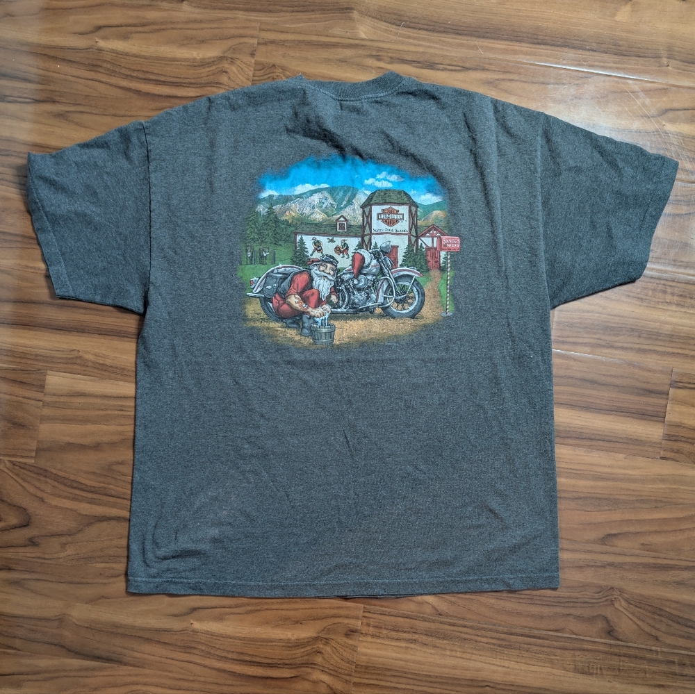 Vintage 90s Harley Davidson Fairbanks, AlaskaT-Shirt with graph Design Size 2XL